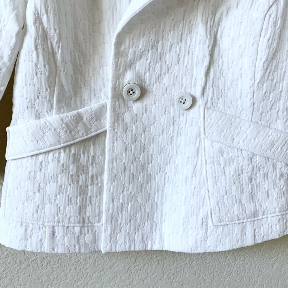 NWT CABI 212 White Club Blazer Jacket Textured XS - Picture 4 of 13